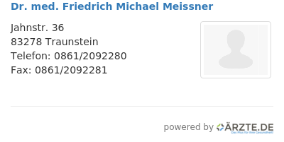 Dr med friedrich michael meissner
