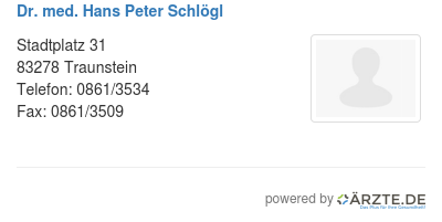 Dr med hans peter schloegl