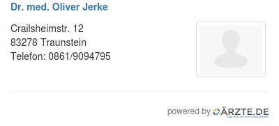 Dr med oliver jerke