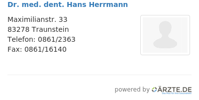 Dr med dent hans herrmann