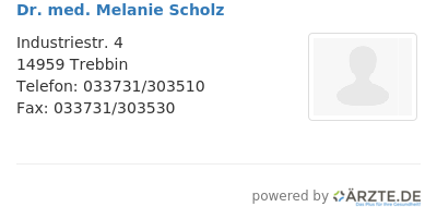 Dr med melanie scholz