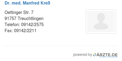 Dr med manfred kress