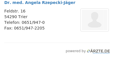 Dr med angela rzepecki jaeger