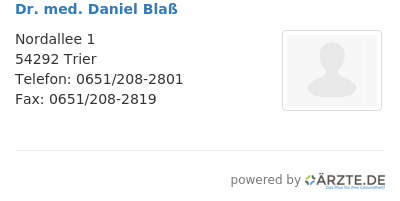 Dr med daniel blass