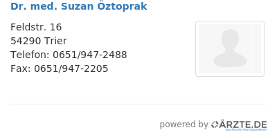 Dr med suzan oeztoprak