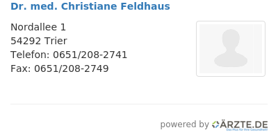 Dr med christiane feldhaus