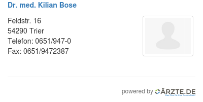 Dr med kilian bose 584563