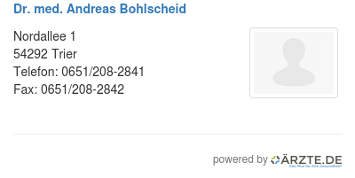 Dr med andreas bohlscheid 469905