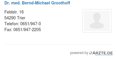 Dr med bernd michael groothoff