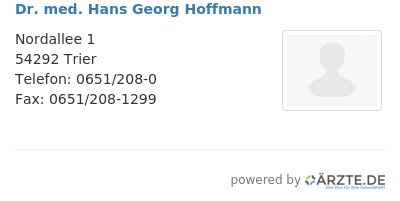 Dr med hans georg hoffmann 572255