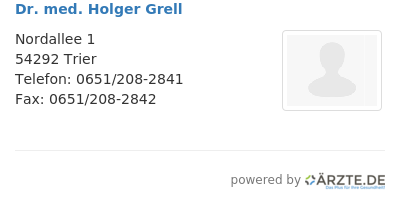 Dr med holger grell