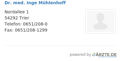 Dr med inge muehlenhoff