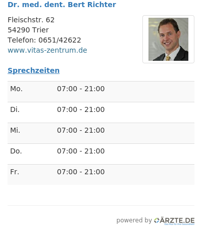 Dr med dent bert richter