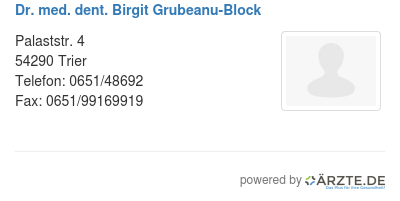 Dr med dent birgit grubeanu block