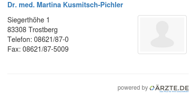 Dr med martina kusmitsch pichler