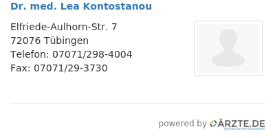 Dr med lea kontostanou