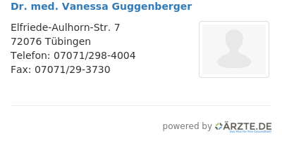 Dr med vanessa guggenberger