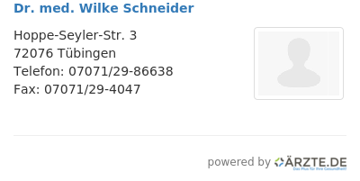 Dr med wilke schneider