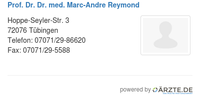 Prof dr dr med marc andre reymond
