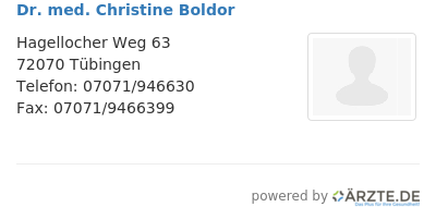 Dr med christine boldor