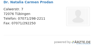 Dr natalia carmen prodan
