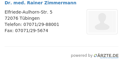 Dr med rainer zimmermann
