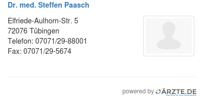 Dr med steffen paasch