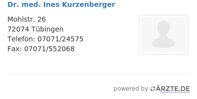 Dr med ines kurzenberger