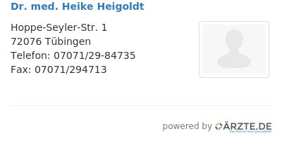 Dr med heike heigoldt