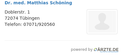 Dr med matthias schoening