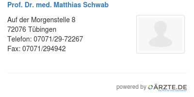 Prof dr med matthias schwab 434872