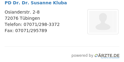 Pd dr dr susanne kluba 42324f93 07e0 4bb8 884f bae91ce1df74