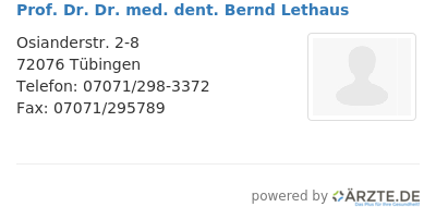 Prof dr dr med dent bernd lethaus 650628
