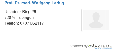 Prof dr med wolfgang larbig