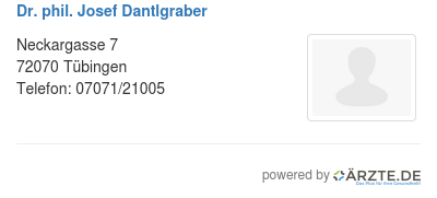 Dr phil josef dantlgraber
