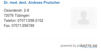 Dr med dent andreas prutscher