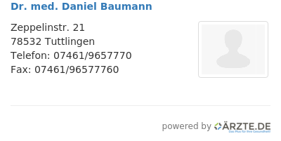 Dr med daniel baumann
