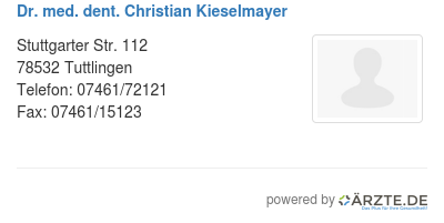 Dr med dent christian kieselmayer