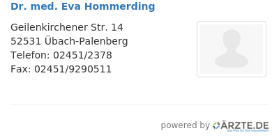 Dr med eva hommerding