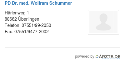 Pd dr med wolfram schummer