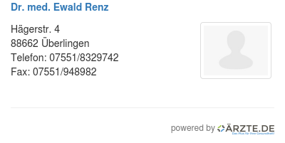 Dr med ewald renz