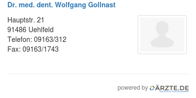 Dr med dent wolfgang gollnast
