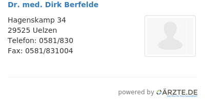 Dr med dirk berfelde