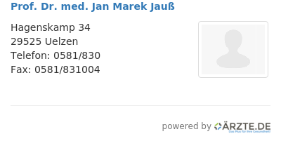 Prof dr med jan marek jauss