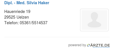 Dipl med silvia haker
