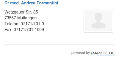Dr med andrea formentini