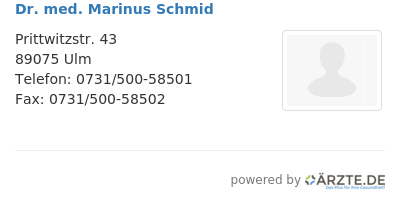 Dr med marinus schmid