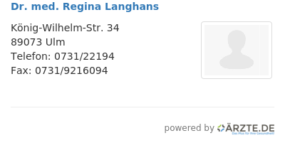 Dr med regina langhans