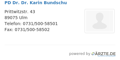 Pd dr dr karin bundschu