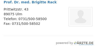 Prof dr med brigitte rack